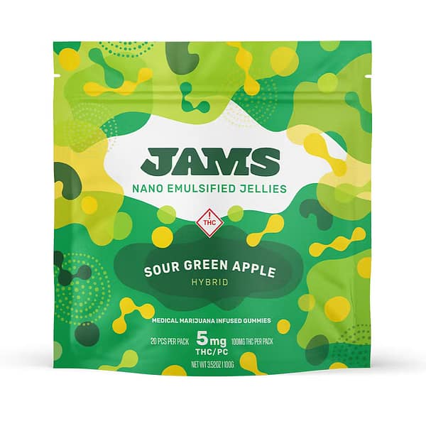Nano Fast Acting Jellies Sour Green Apple 100mg | 20pk