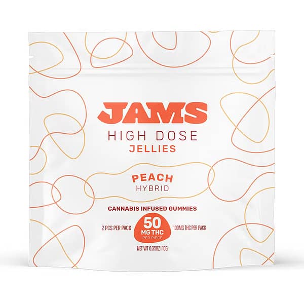 High Dose Peach Jellies 100mg | 2pk